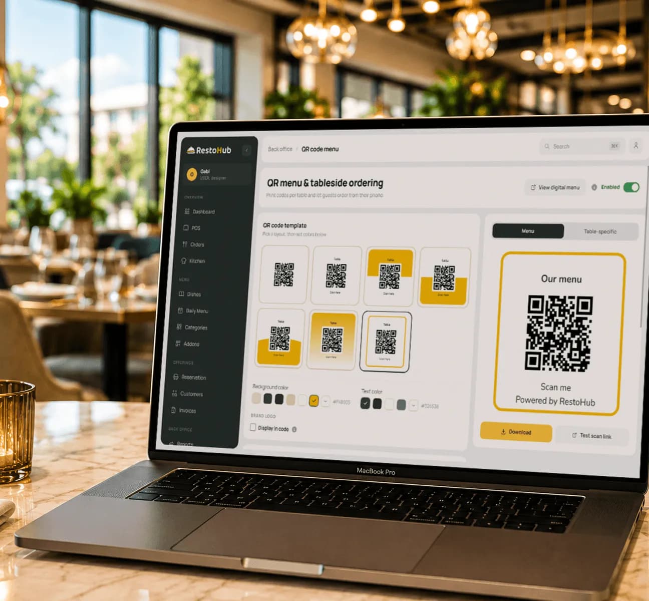Meniu QR Code pentru restaurante