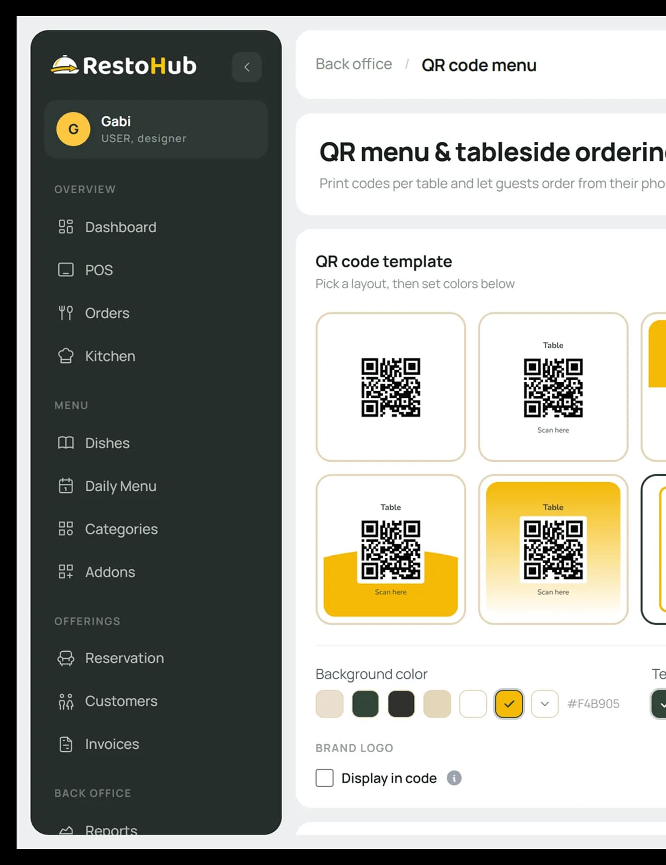 Cum creezi un meniu QR code?